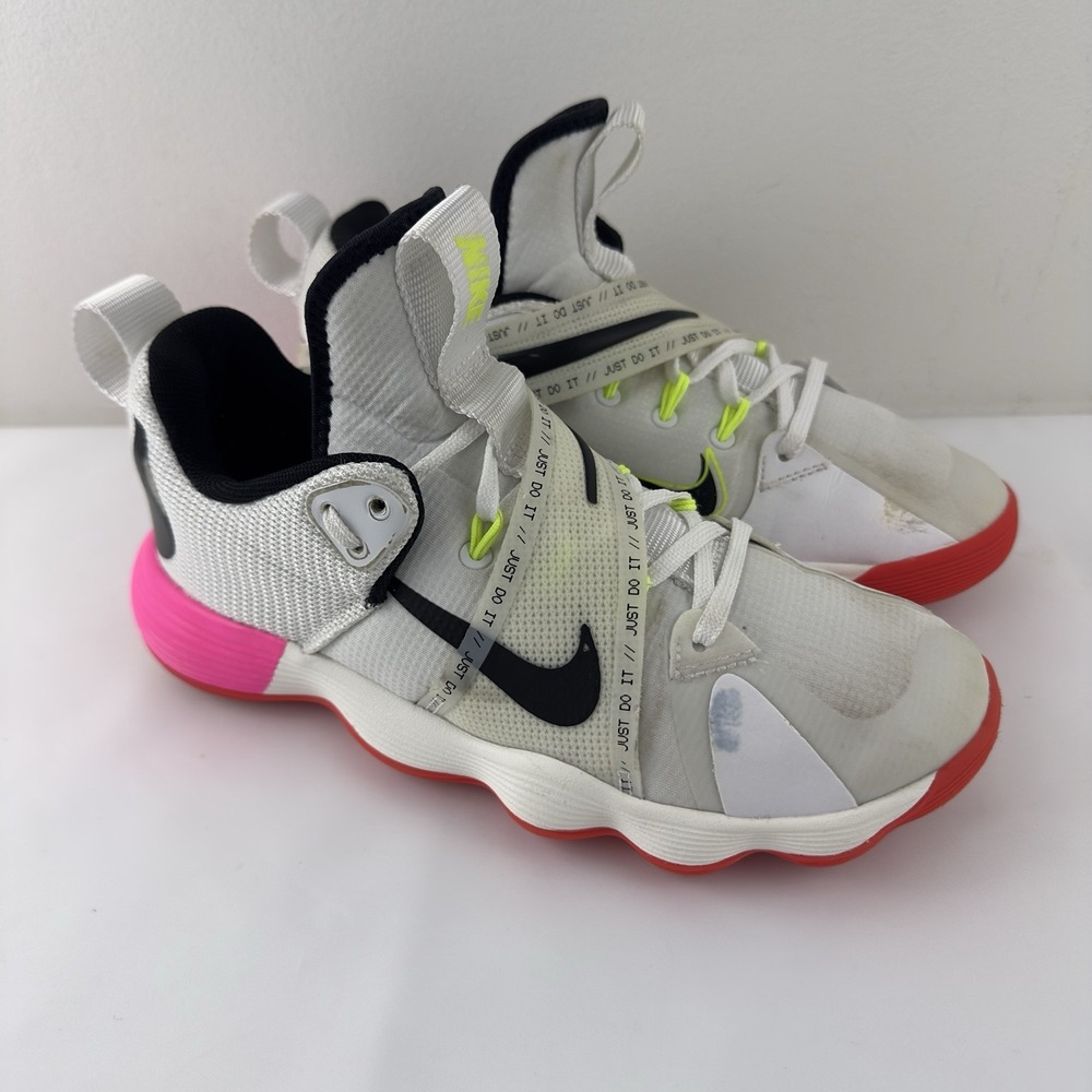 Nike React Hyperset SE Men's Basketball‎ Shoes White Black Pink Size 6.5